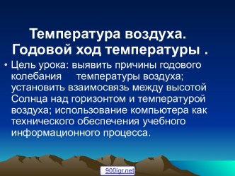 Температура воздуха