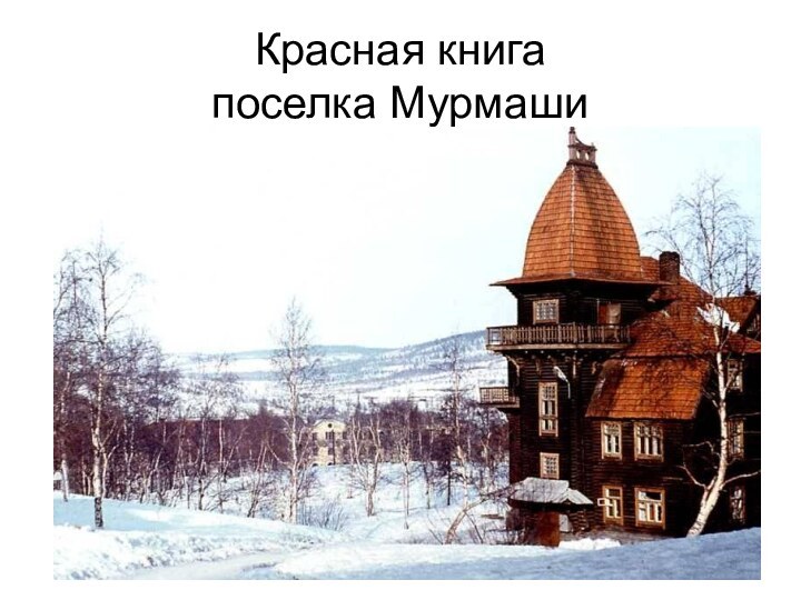 Красная книга поселка Мурмаши