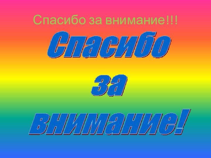 Спасибо за внимание!!!