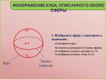 Изображение куба, описанного около сферы