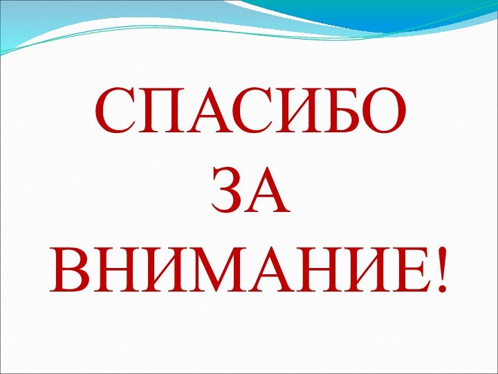 СПАСИБО ЗА ВНИМАНИЕ!