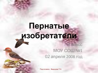 Пернатые изобретатели