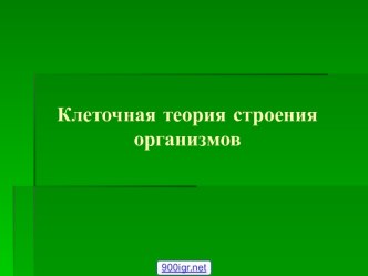 Строение организма