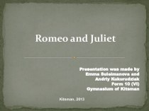 Romeo and Juliet