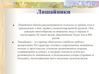 Лишайники