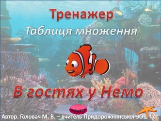 Таблица умножения