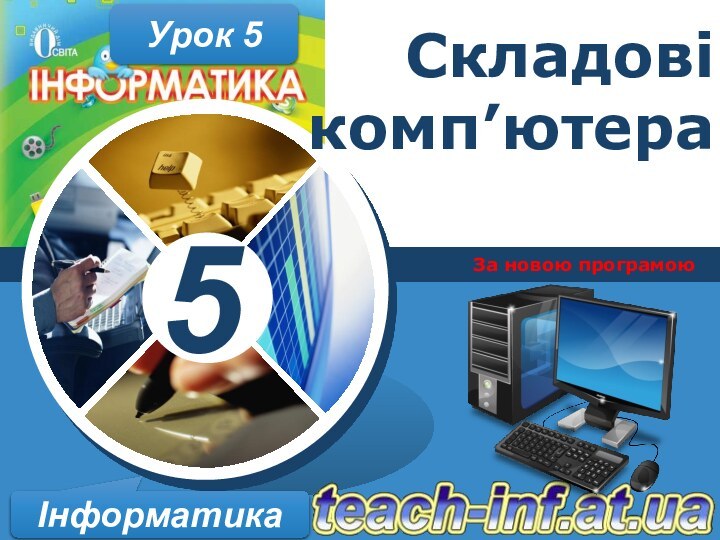 Складові комп’ютера За новою програмоюІнформатикаУрок 5