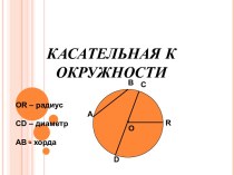 Касательная к окружности