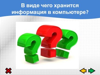 В виде чего хранится информация в компьютере?