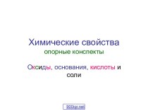 Основания, соли, кислоты, оксиды