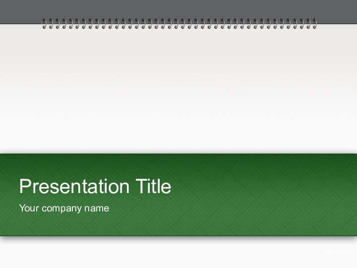 Presentation TitleYour company name