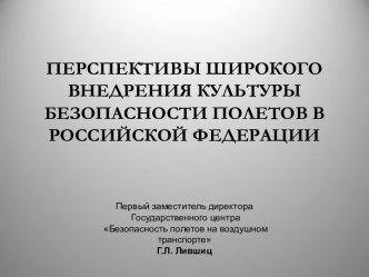 Безопасность на воздушном транспорте