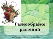 Разнообразие растений 5 класс