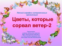 Наглядно-демонстрационный материал Цветы, которые сорвал ветер-2