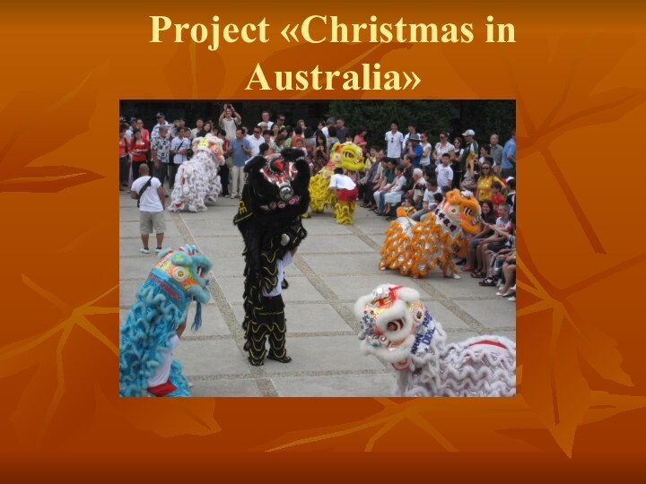 Project «Christmas in Australia»