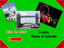 Презентация - игра London Places of Interest