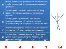 Урок Линзы. Построение изображений, даваемых линзой