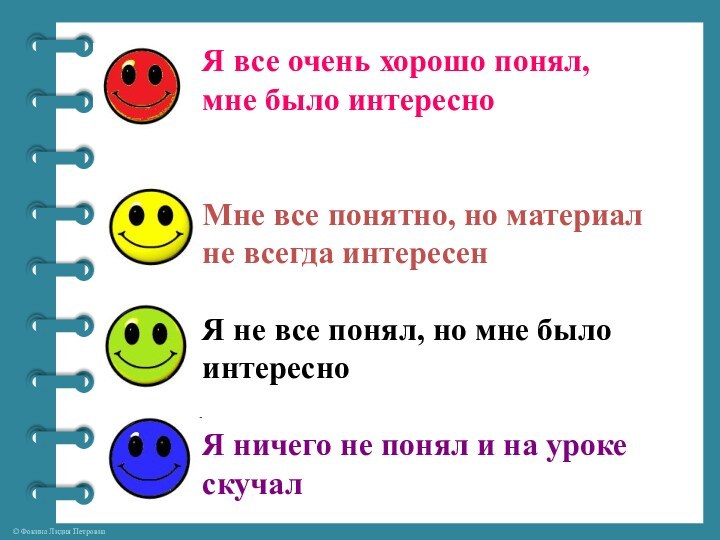 Я все очень хорошо понял, мне было интересноМне все понятно, но материал