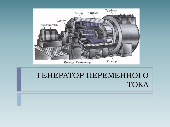 ГЕНЕРАТОР ПЕРЕМЕННОГО ТОКА