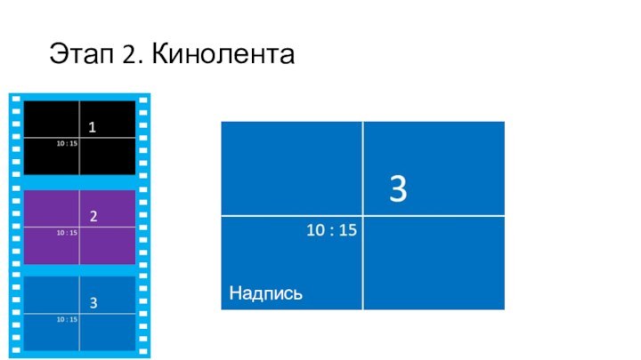 Этап 2. Кинолента