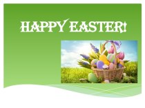 Образовательная головоломка для уроков английского языка Happy Easter!