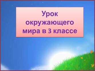 Презентация к уроку окружающего мира Природа будет жить!, 3 класс