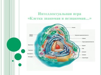 Презентация Клетка знакомая и незнакомая