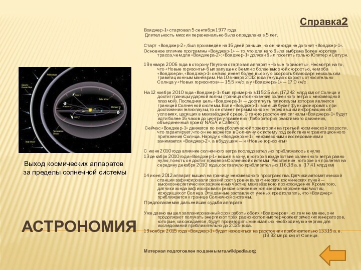 астрономияСправка2Вояджер-1» стартовал 5 сентября 1977 года. Длительность миссии первоначально была определена в