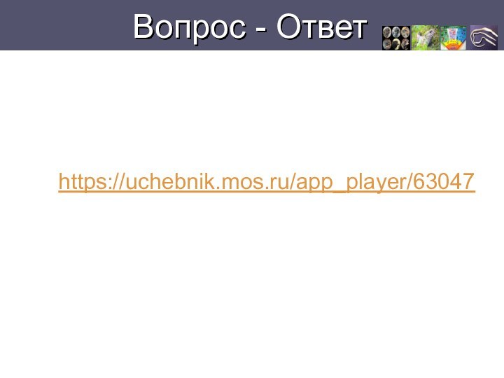 Вопрос - Ответhttps://uchebnik.mos.ru/app_player/63047