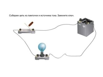 Презентация к уроку физике Сила тока для 8 класса