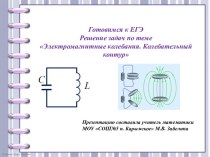 Презентация Подготовка к ЕГЭ. Решение задач по теме Электромагнитные колебания. Колебательный контур.