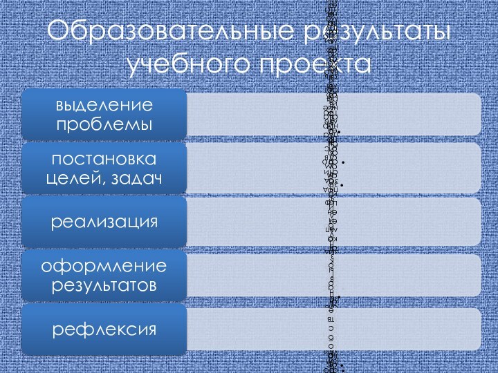 Образовательные результаты учебного проекта