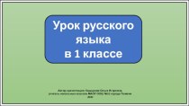 Презентация к уроку русского языка в 1 классе. Язык и речь.