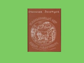 Урок внеклассного чтения по роману Станислава Золотцева Камышовый кот Иван Иванович