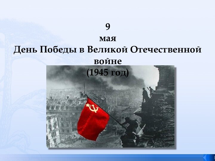 9 мая День Победы в Великой Отечественной войне (1945 год)