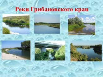 Реки Грибановского края