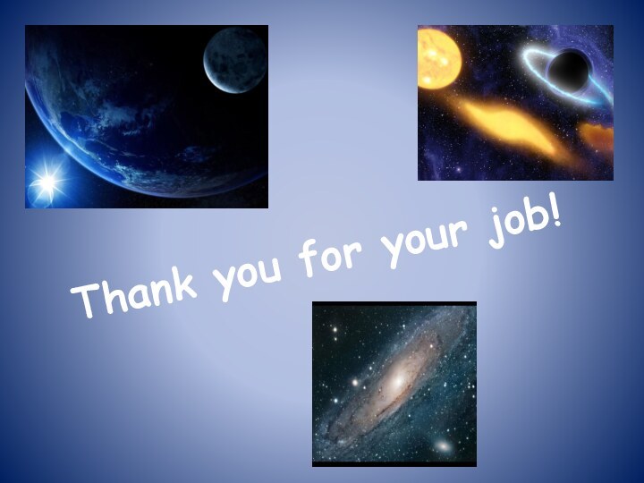 Thank you for your job!