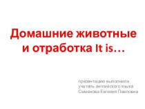 Домашние животные и отработка конструкции It is...