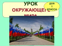 Урок окружающего мира Что такое Родина?, 1 класс, УМК Школа России