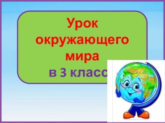 Презентация урока окружающего мира Материки и океаны на глобусе, 3 класс