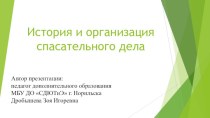 История возникновения спасательных служб в России