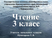 Презентация к уроку чтения Ледоход С. Вербова, 3 класс