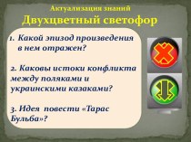 Урок Героизм и патриотизм в повести Н.В.Гоголя Тарас Бульба