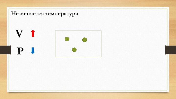 Не меняется температураV P