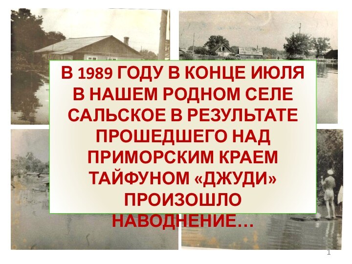 В 1989 ГОДУ В КОНЦЕ ИЮЛЯ В НАШЕМ РОДНОМ СЕЛЕ САЛЬСКОЕ В