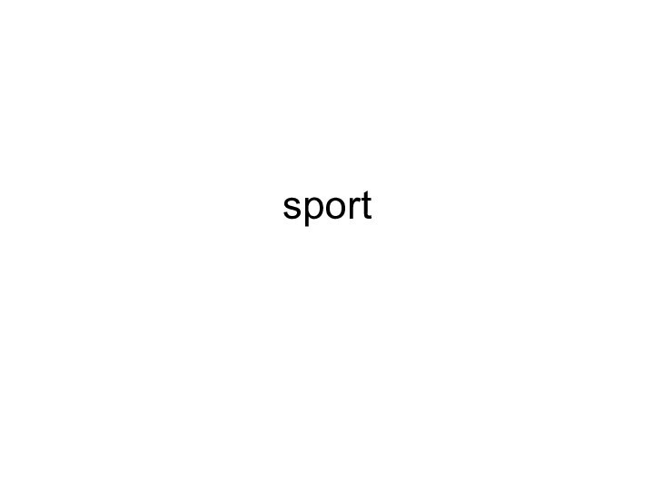 sport