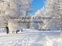 Презентация Читаем роман в стихах Евгений Онегин