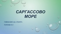 Презентация Саргассово море