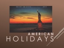 American Holidays на английском