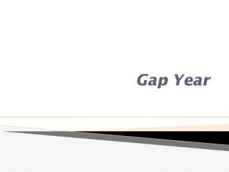 Gap year